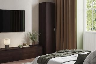 Шкаф распашной Лайт-1 Платье Венге