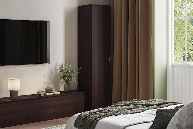 Шкаф распашной Лайт-1 Белье Венге