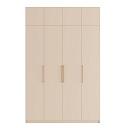 Шкаф распашной Калифорния - 4 с антресолью Сатин