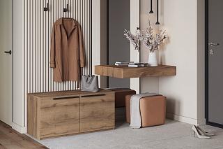 Тумба для обуви Лорена Пакс - 2 Дуб Табачный