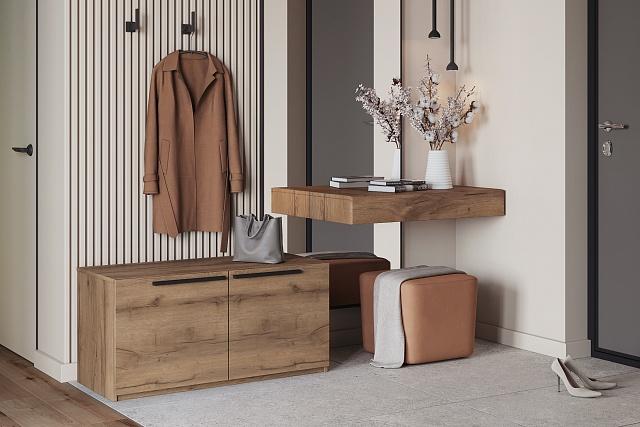 Тумба для обуви Лорена Пакс - 2 Дуб Табачный