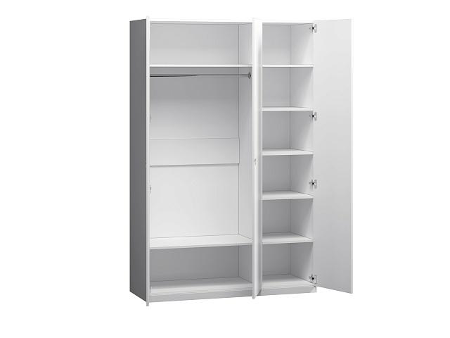 Шкаф распашной Стрекоза - 3 МДФ Белый