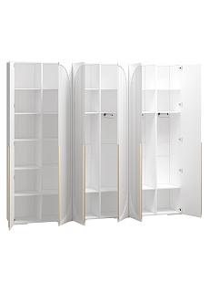 Шкаф распашной Брей - 3 Белый