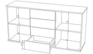 Комод Марвин Йорк - 25 Графит