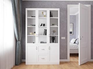 Книжный шкаф Библиограф - 3 №4 Белый