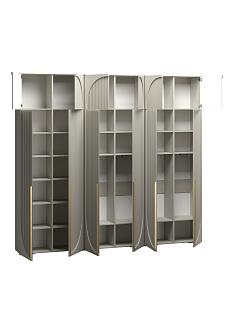 Шкаф распашной Брей - 3 с антресолью Кашемир