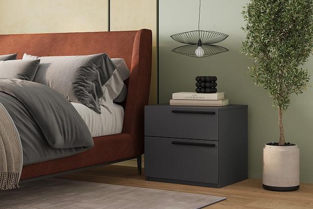 Тумба прикроватная Лорена Пакс - 4 Графит