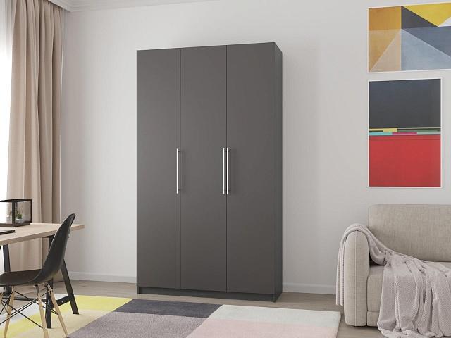 Шкаф распашной Калифорния - 3 Графит