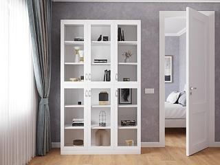 Книжный шкаф Библиограф - 3 №2 Белый