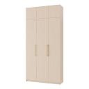 Шкаф распашной Калифорния - 3 с антресолью Сатин