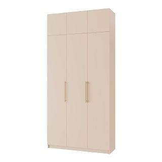 Шкаф распашной Калифорния - 3 с антресолью Сатин