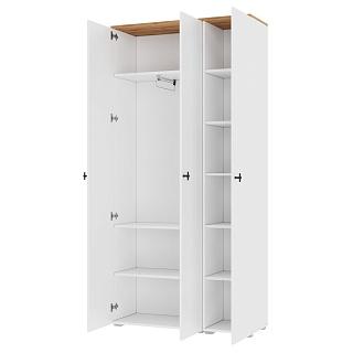 Шкаф распашной Квели - 3 Белый