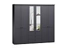 Шкаф распашной София РАХ - 14 МДФ Графит