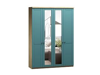 Шкаф распашной София РАХ - 5 МДФ Аквамарин