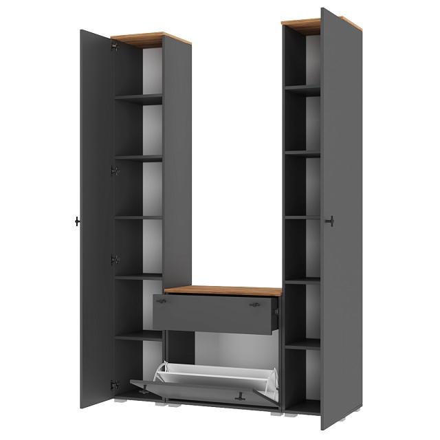 Прихожая Квели - 8 Графит