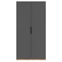 Шкаф распашной Астрис - 3 Графит