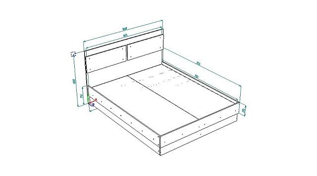 Кровать Ларна 1600