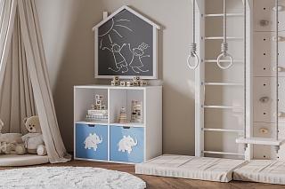 Стеллаж Kids - 7 Пастельно-Синий