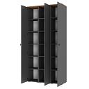 Шкаф распашной Квели - 3.1 Графит