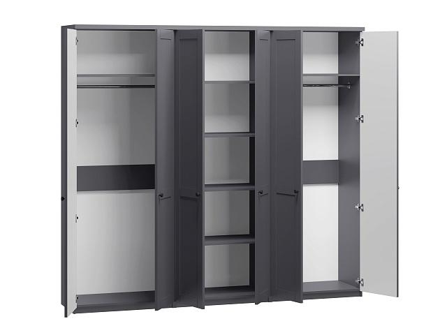 Шкаф распашной София РАХ - 7 МДФ Графит