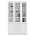 Книжный шкаф Библиограф - 3 №8 Белый