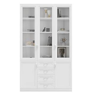 Книжный шкаф Библиограф - 3 №8 Белый