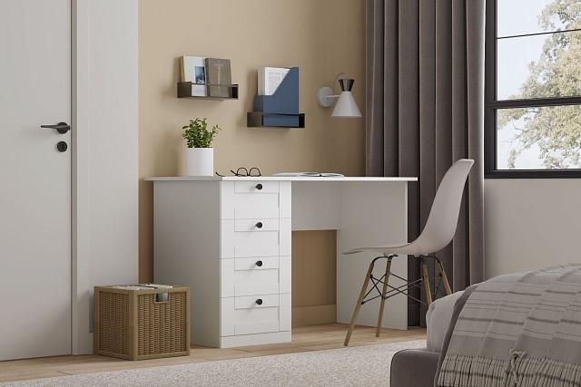 Письменный стол София РАХ - 1 МДФ Белый