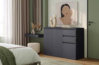 Комод Мальм - 22 Графит