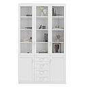 Книжный шкаф Библиограф - 3 №8 Белый