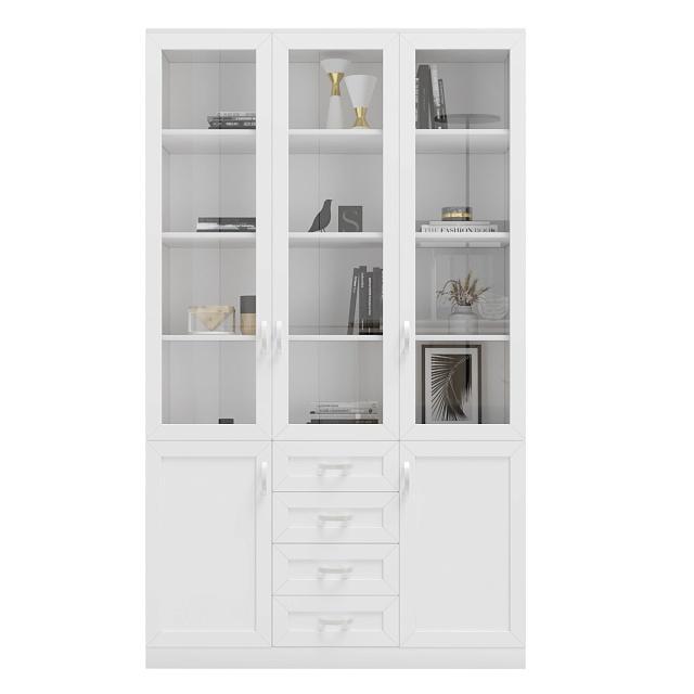 Книжный шкаф Библиограф - 3 №8 Белый