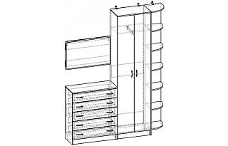 Прихожая Горизонт - 9 МДФ