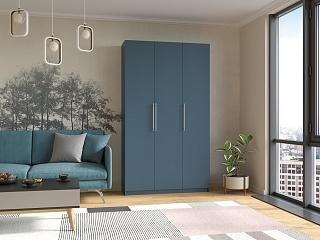 Шкаф распашной Калифорния - 3 Альби Полуночно-синий