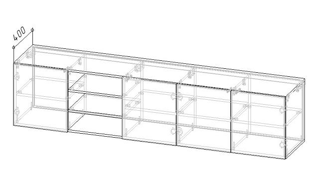 Тумба под ТВ Алиса 5 Белый