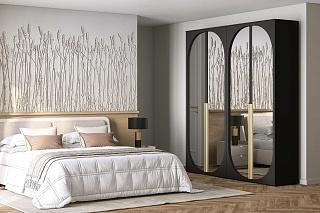 Шкаф распашной Брей - 2.2 Черный