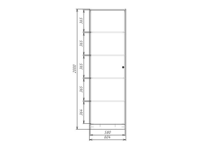 Шкаф распашной Монреаль-1 белье