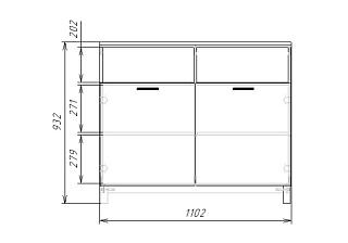 Комод Техас - 8 МДФ