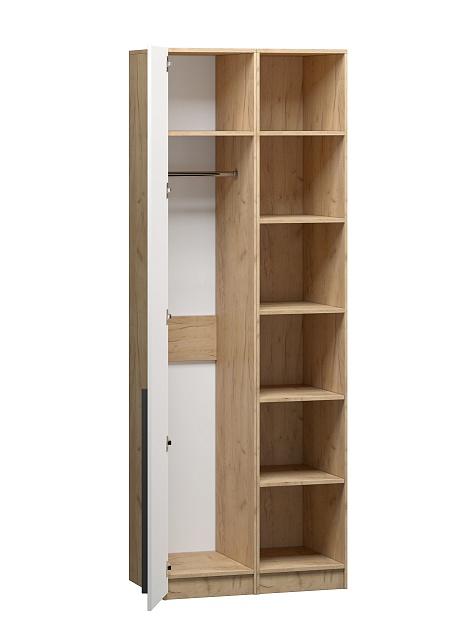 Шкаф распашной Хейсон - 27 Дуб Золотистый / Белый