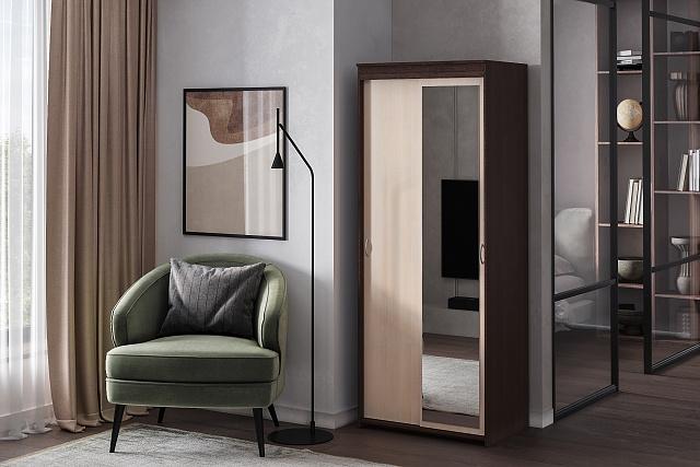 Шкаф-купе Миллениум-2 Венге / Дуб Молочный