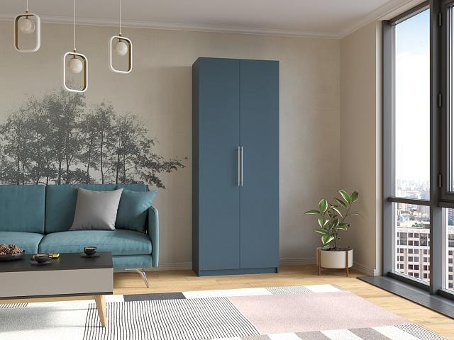 Шкаф распашной Калифорния - 2 Альби Полуночно-синий