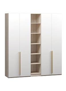 Шкаф распашной Хейсон - 17 Дуб Сонома / Белый