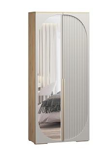 Шкаф распашной Брей - 1.1 Дуб Золотистый / Кашемир