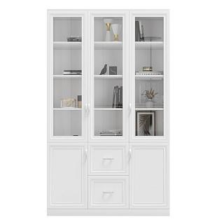 Книжный шкаф Библиограф - 3 №4 Белый