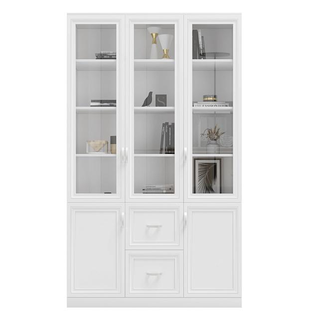 Книжный шкаф Библиограф - 3 №4 Белый