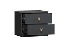 Тумба прикроватная Банни - 3 МДФ Черный Агат