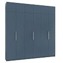 Шкаф распашной Калифорния - 6 с антресолью Альби Полуночно-синий