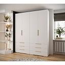 Шкаф распашной Мори - 9 Белый