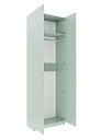 Шкаф распашной Калифорния - 2 с антресолью Пастельный Зеленый