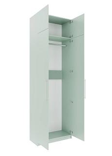 Шкаф распашной Калифорния - 2 с антресолью Пастельный Зеленый