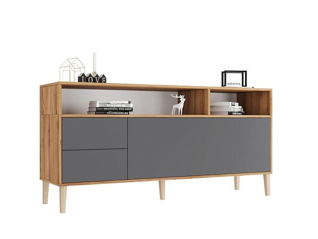 Тумба под ТВ Скарлет - 14 Графит