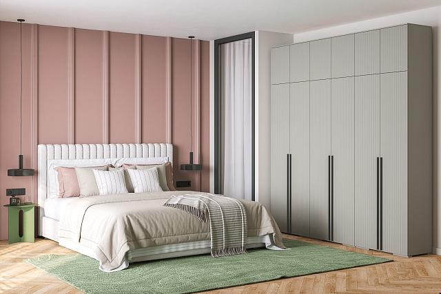 Шкаф распашной Лоренсе - 6 с антресолью Кашемир